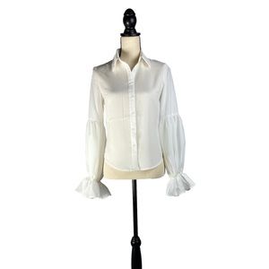 Ruffle sleeve blouse